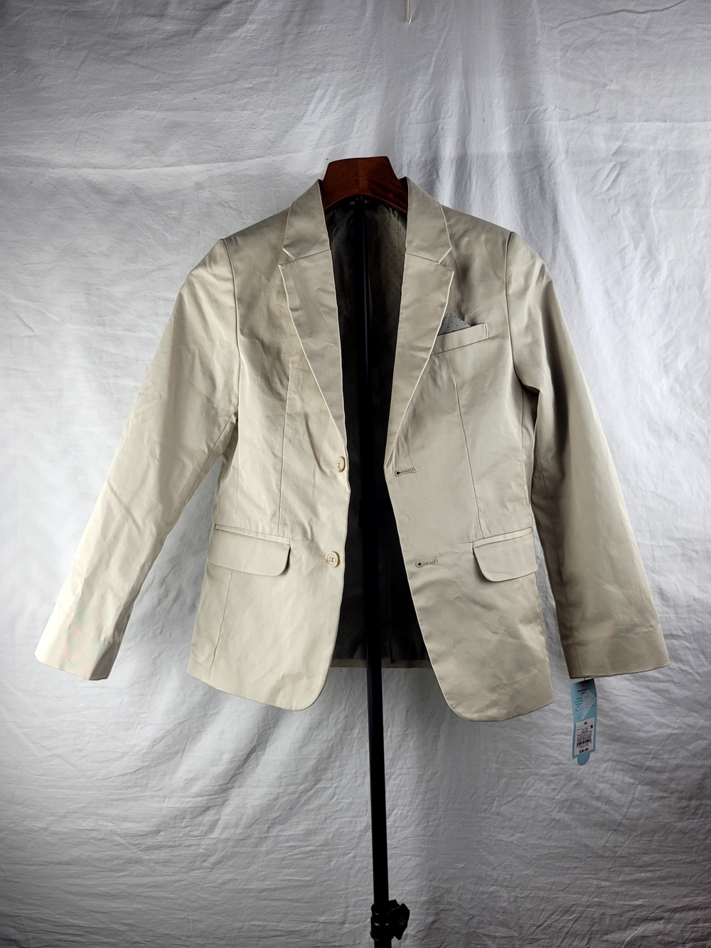 Cat & Jack Kids Boys Suit Jacket Blazer Size 10 Khaki Beige NWT Formal Wedding